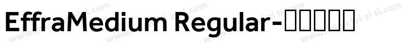 EffraMedium Regular字体转换